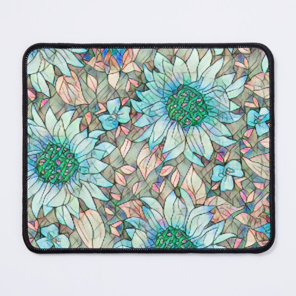 Item preview, Abstract Floral Design using shades of turquoise and teal designed and sold by Wonder & Whimsy.