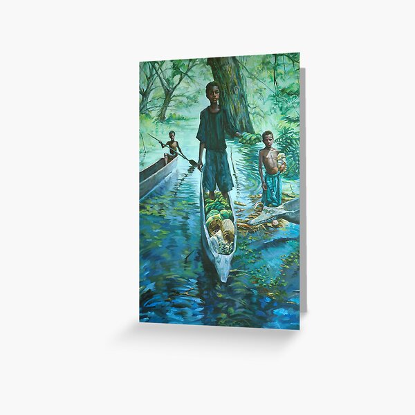 Item preview, Canoe Vendors designed and sold by laillustrator.