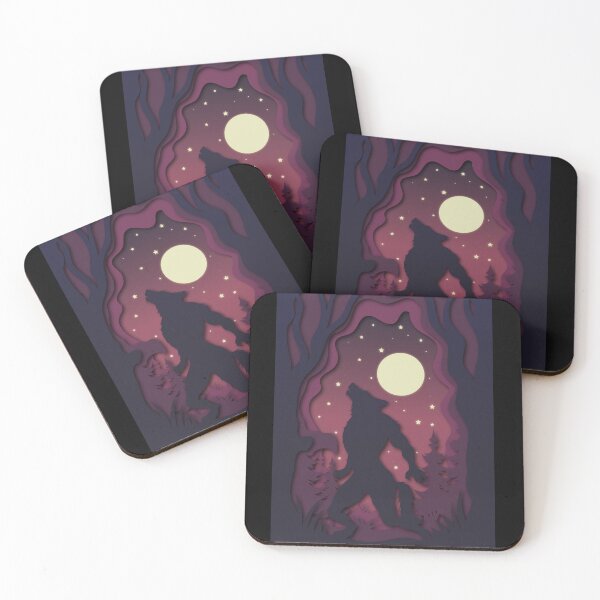 Item preview, Wolfman Howling at the Moon Art designed and sold by Shop Yeah.