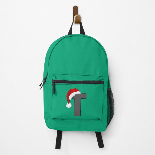 Item preview, Christmas Letter T with Santa Hat designed and sold by Coffee Lifestyle.