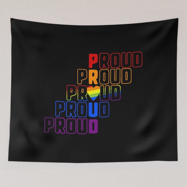 Item preview, Proud LGBTQIA Pride Month Rainbow LGBT designed and sold by QueenOfPrint.