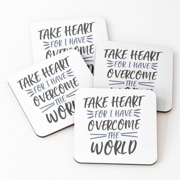Item preview, Take heart for I have overcome the world, gift, gifts, present, t-shirt, cup, mug, phone designed and sold by Elshan Ilyasov.