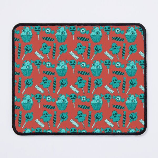 Item preview, Incredible pattern of creepy sweets with a orange background to always carry the spirit of Autumn with you designed and sold by Patternschidos.