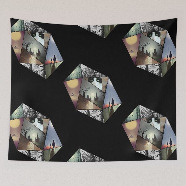 Item preview, Collage de Halloween con facetas oscuras designed and sold by 18thCircusCat.