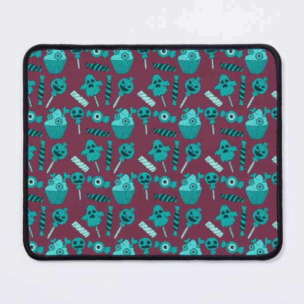 Item preview, Incredible pattern of creepy sweets with a orange background to always carry the spirit of Autumn with you designed and sold by Patternschidos.