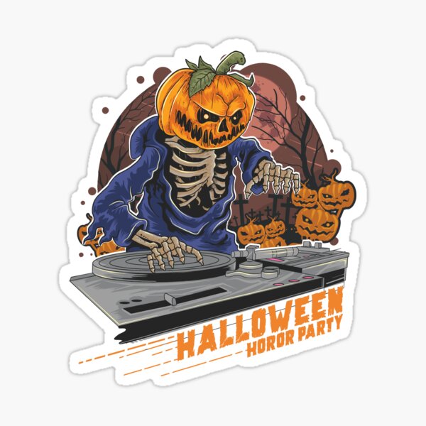 Jack The DJ - Black Rose Halloween 2022 Collection Sticker