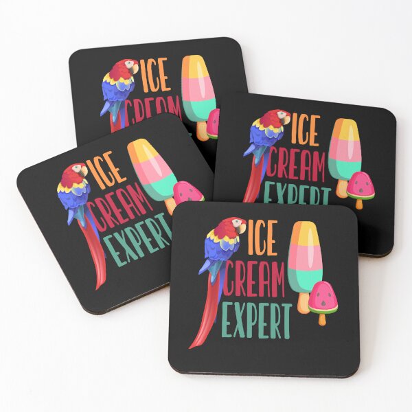 Item preview, Ice Cream Expert Parrots Ice Cream On Summer Family Vacation Gift designed and sold by TMelonShop.
