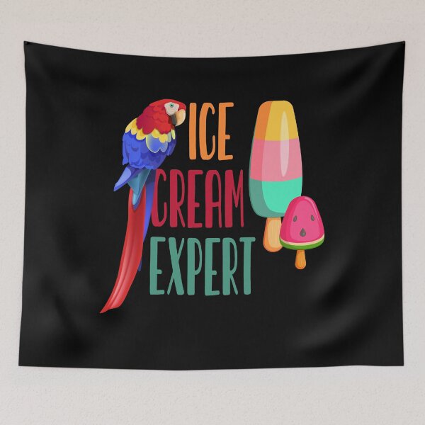 Item preview, Ice Cream Expert Parrots Ice Cream On Summer Family Vacation Gift designed and sold by TMelonShop.
