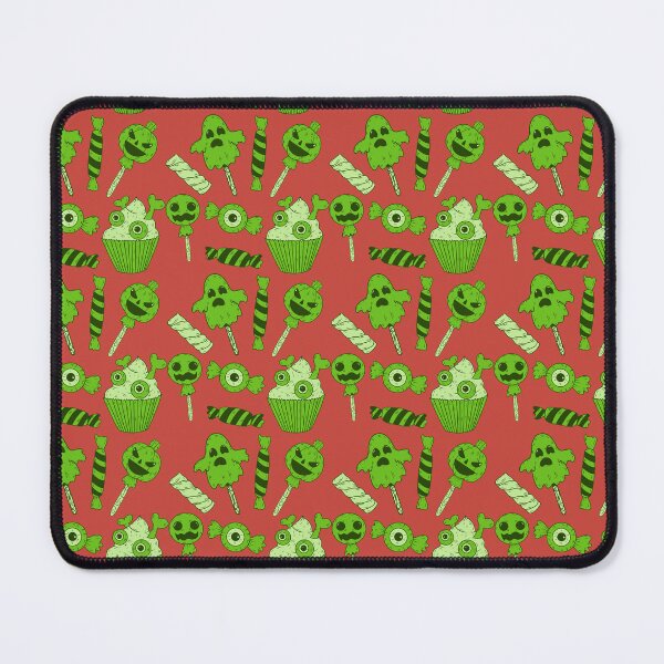 Item preview, Incredible pattern of creepy sweets with a orange background to always carry the spirit of Autumn with you designed and sold by Patternschidos.