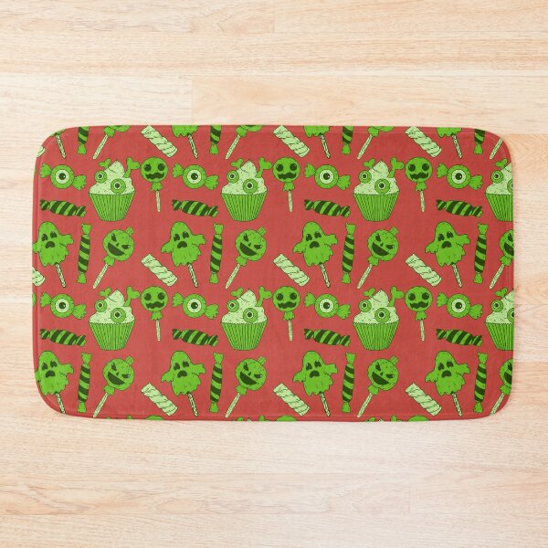 Item preview, Incredible pattern of creepy sweets with a orange background to always carry the spirit of Autumn with you designed and sold by Patternschidos.
