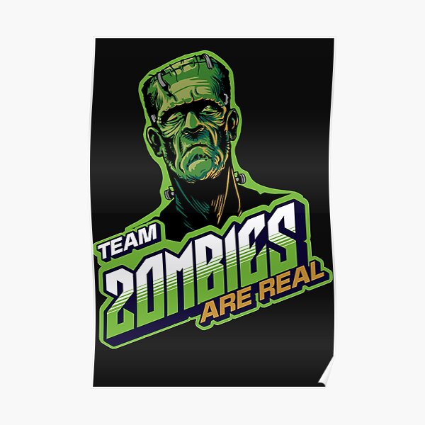 "1Team zombies " Poster for Sale by Pontom46 Redbubble