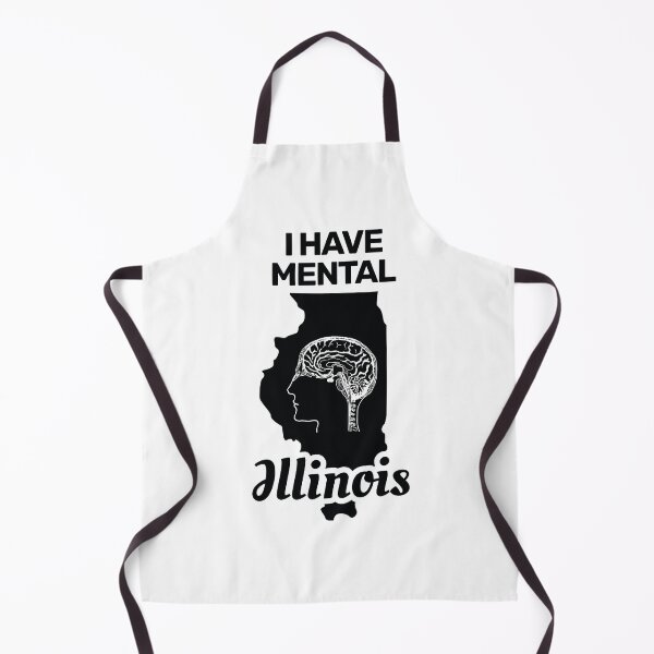 Item preview, I have mental Illinois funny joke usa state america brain designed and sold by absolutdesign.