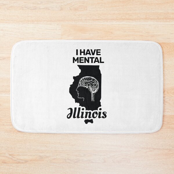 Item preview, I have mental Illinois funny joke usa state america brain designed and sold by absolutdesign.
