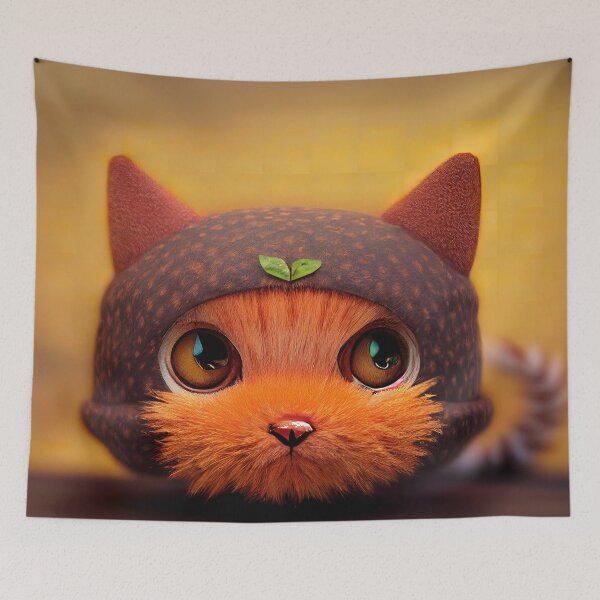 Item preview, Pumpkin Cat in time for Halloween #3 designed and sold by Left-Hand-Tree.