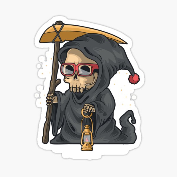 Lil' Grim Reaper - Black Rose Halloween 2022 Collection Sticker