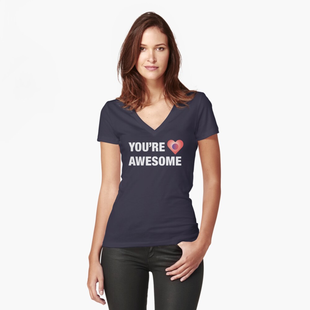 Item preview, Fitted V-Neck T-Shirt designed and sold by PennyAraujo.