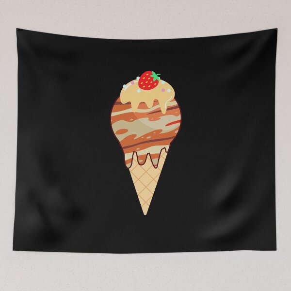 Item preview, Melting Ice Cream Planet Jupiter Strawberry Ice Cream Lovers Gift designed and sold by TMelonShop.