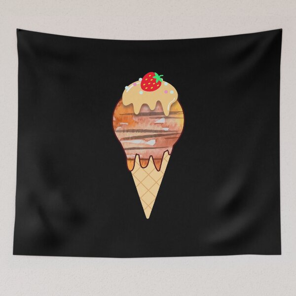 Item preview, Melting Ice Cream Planet Jupiter Ice Cream Day Jupiter Lover Gift designed and sold by TMelonShop.