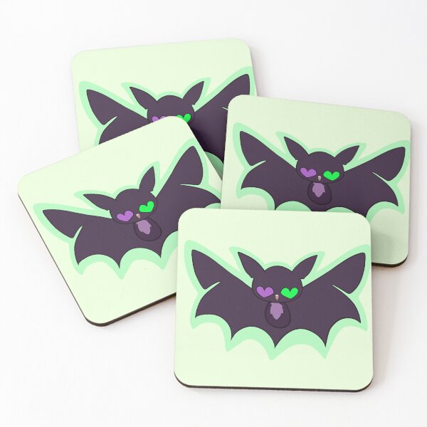 Item preview, Green Heart-eyed Bat designed and sold by TheFoxyWolfShop.