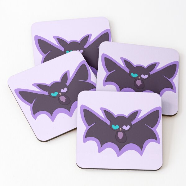 Item preview, Purple Heart-eyed Bat designed and sold by TheFoxyWolfShop.