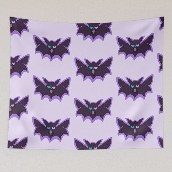 Item preview, Purple Heart-eyed Bat designed and sold by TheFoxyWolfShop.