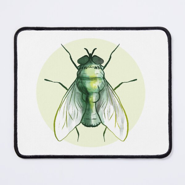 Item preview, Aquarela green fly with round color background designed and sold by Lomas Sublimado.