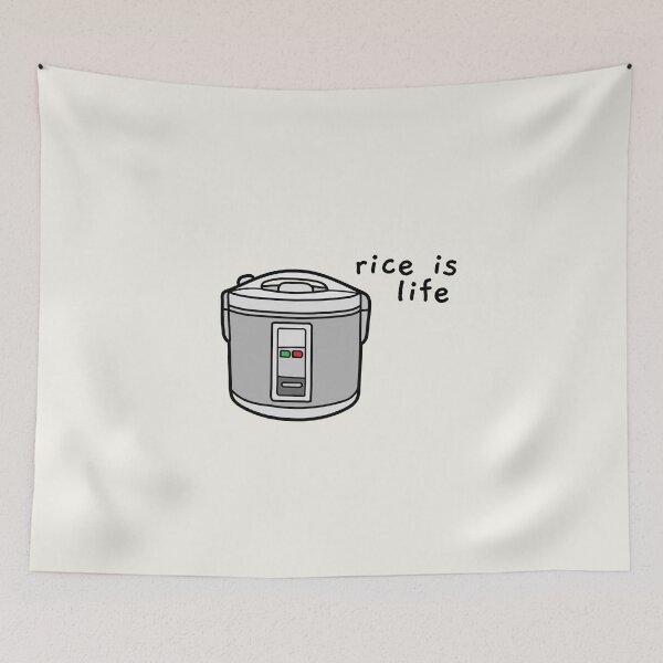 Item preview, rice cooker- rice is life designed and sold by AprilCreations.