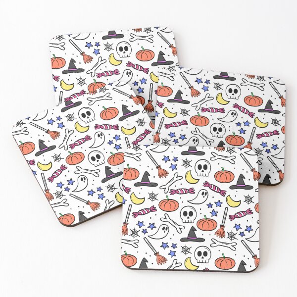 Item preview, Hand-drawn halloween doodle seamless designed and sold by insanitysaint05.