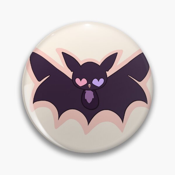 Item preview, Peach Heart-eyed Bat designed and sold by TheFoxyWolfShop.