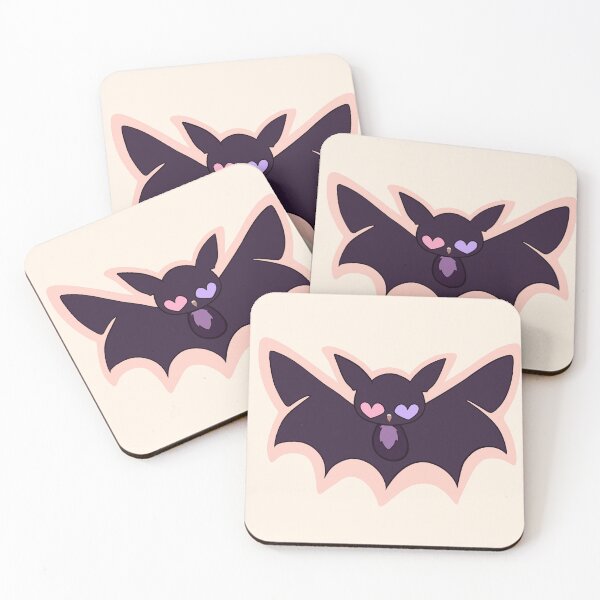 Item preview, Peach Heart-eyed Bat designed and sold by TheFoxyWolfShop.