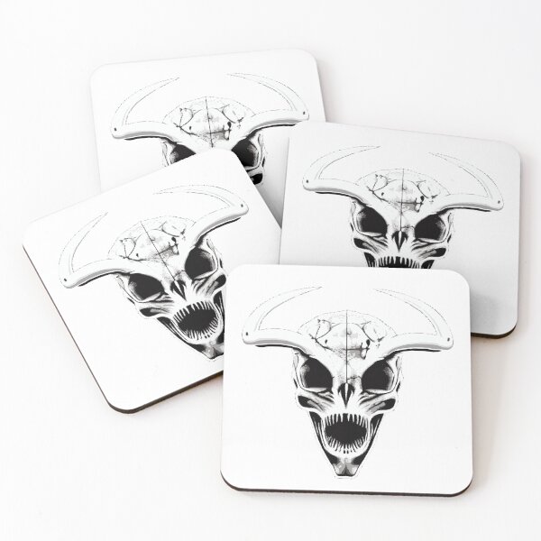 Item preview, #SkullLove Alien Skull with Horns designed and sold by MindGlowArt.