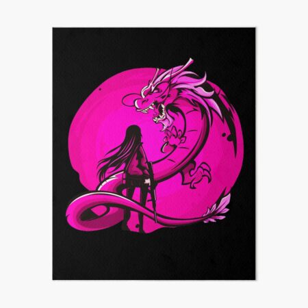 3D Dragon Illustration Side view - Anime Art Board Print for Sale