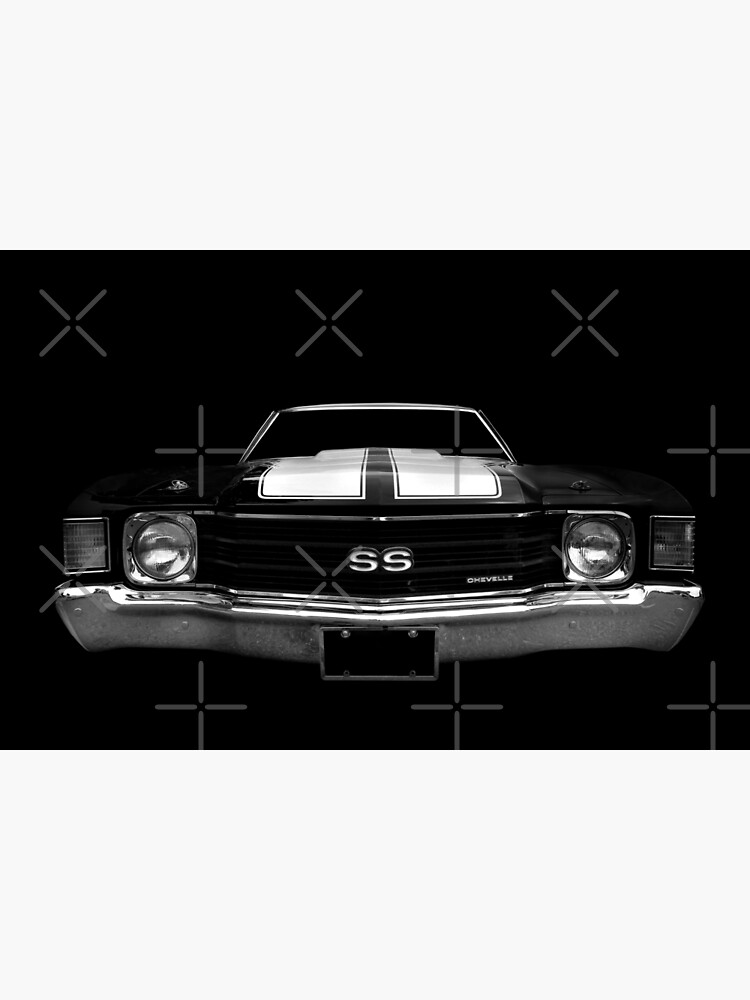 Disover 1972 Chevy Chevelle - black Premium Matte Vertical Poster