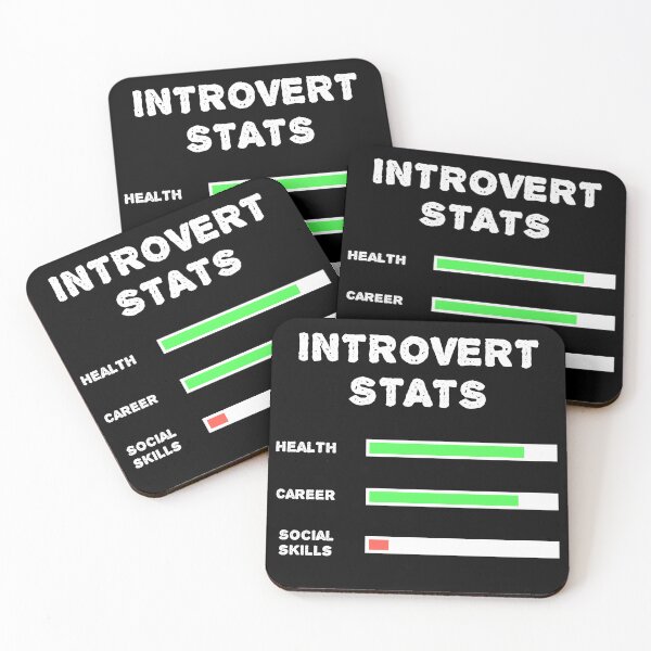Item preview, Introvert stats, life videogames joke designed and sold by EnzoVectorism.