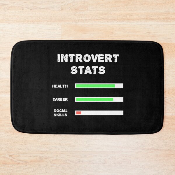 Item preview, Introvert stats, life videogames joke designed and sold by EnzoVectorism.