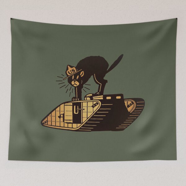 Item preview, US Army - Tank Corps Treat Em Rough - no border  - Clean Style  designed and sold by pzd501.