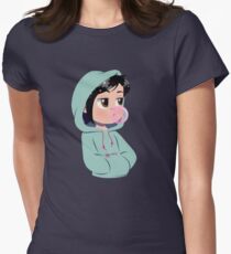 Hooded Glitch Women's Fitted T-Shirt
