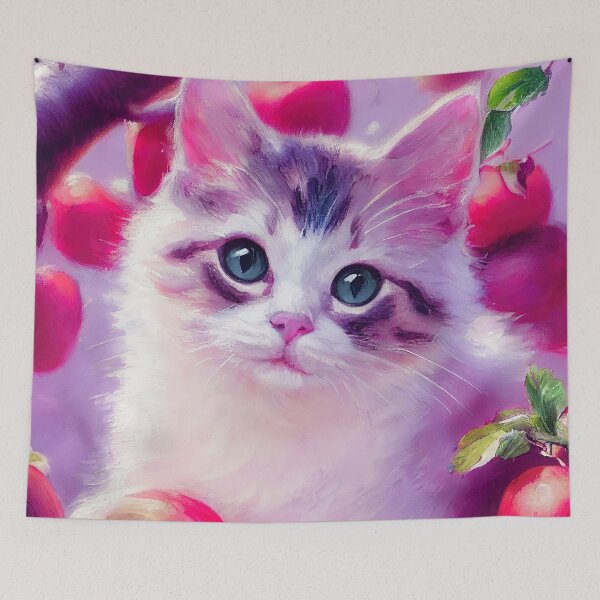 Item preview, Enchanted Orchard Kitty designed and sold by nicolelilyart.