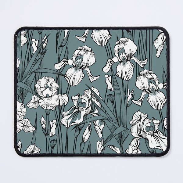 Item preview, Toile Iris | Gray Green + Black + White designed and sold by L Diane Johnson.