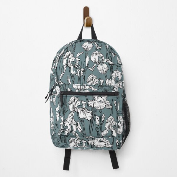 Item preview, Toile Iris | Gray Green + Black + White designed and sold by L Diane Johnson.