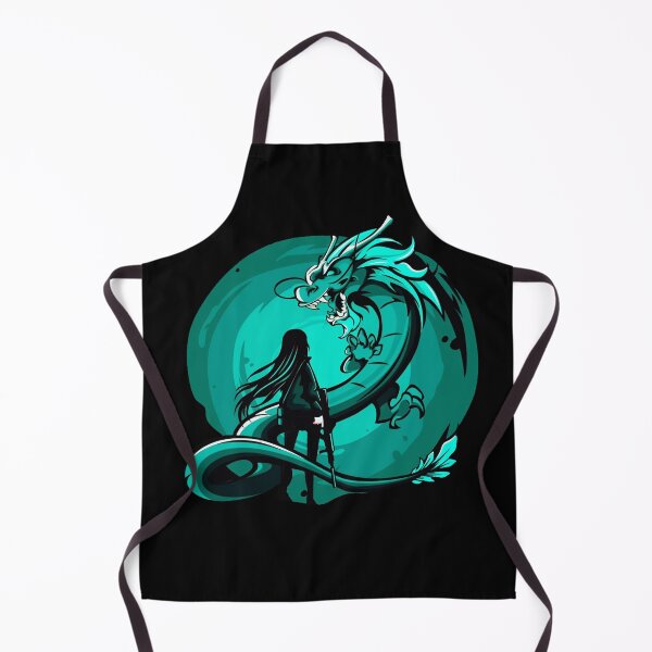 Item preview, Turquoise Anime Girl and Dragon design designed and sold by Dven-Clothes.