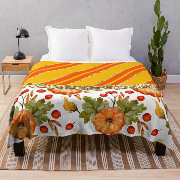 Item preview, Pumpkin And Berries With Glitter (Diagonal Stripes 1) designed and sold by SimplyMe-Plus.