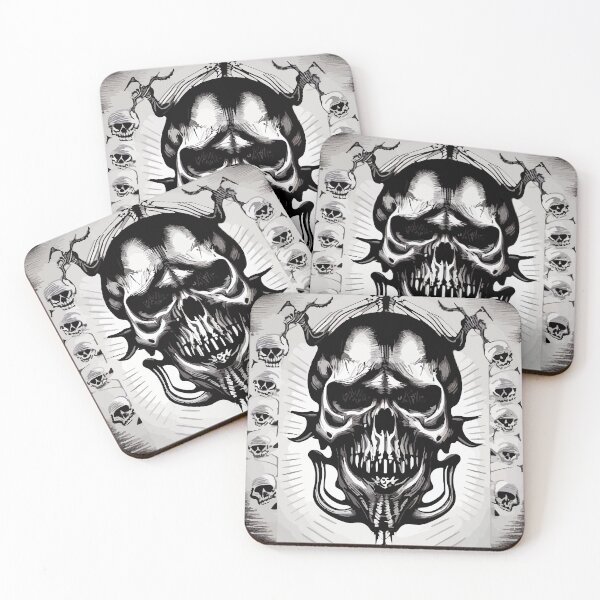 Item preview, #SkullLove Evil Skull 011 designed and sold by MindGlowArt.