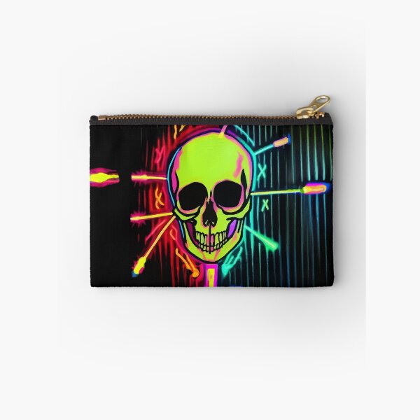 Item preview, #SkullLove Neon Skull 002 designed and sold by MindGlowArt.
