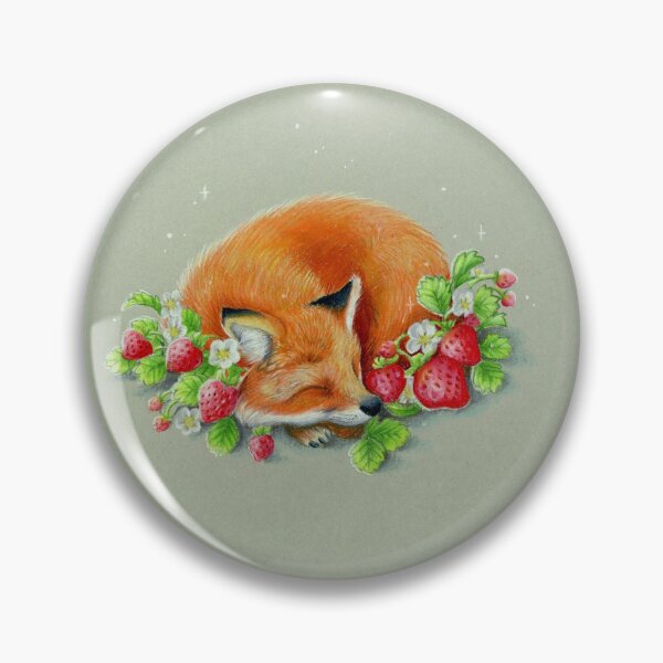 Item preview, Foxy strawberries designed and sold by DigitalCloud.