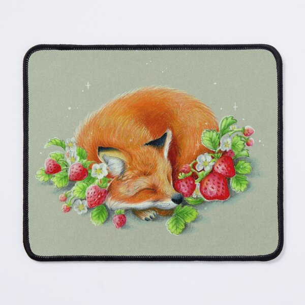 Item preview, Foxy strawberries designed and sold by DigitalCloud.