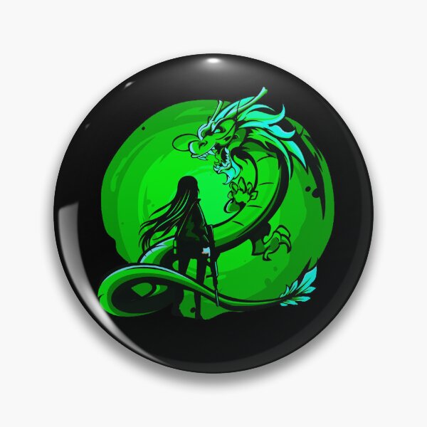 Artikelvorschau, Grünes Anime Girl und Dragon Design entworfen und verkauft von Dven-Clothes.
