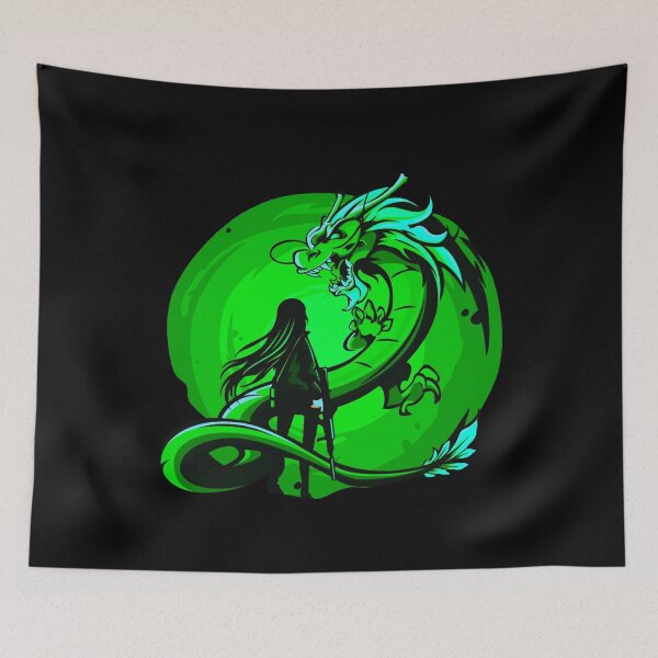 Item preview, Green Anime Girl and Dragon design designed and sold by Dven-Clothes.