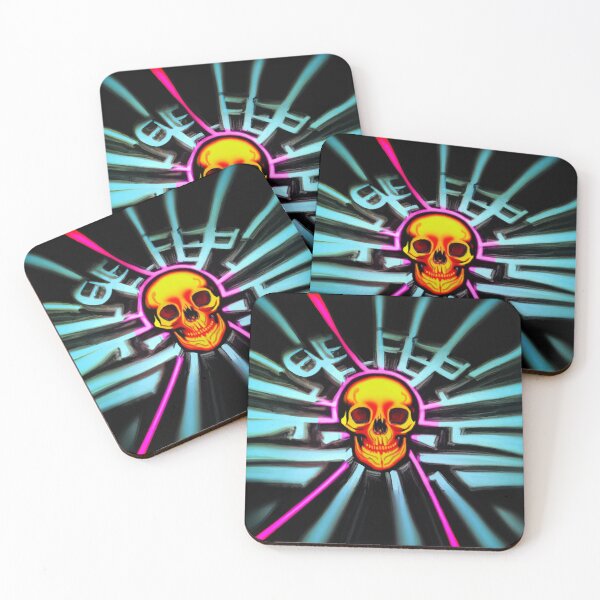 Item preview, #SkullLove Neon Skull 003 designed and sold by MindGlowArt.