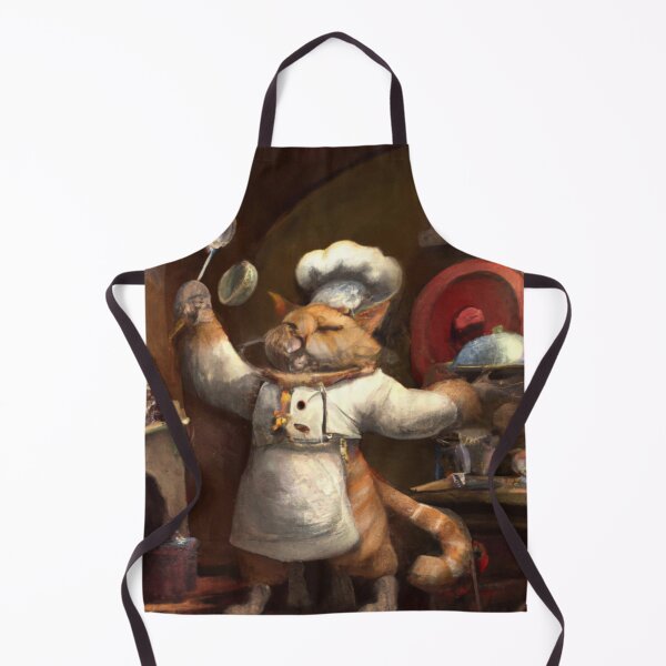 Item preview, Lyam the Cat, perfecting a dish (Baroque) designed and sold by thecatandkettle.